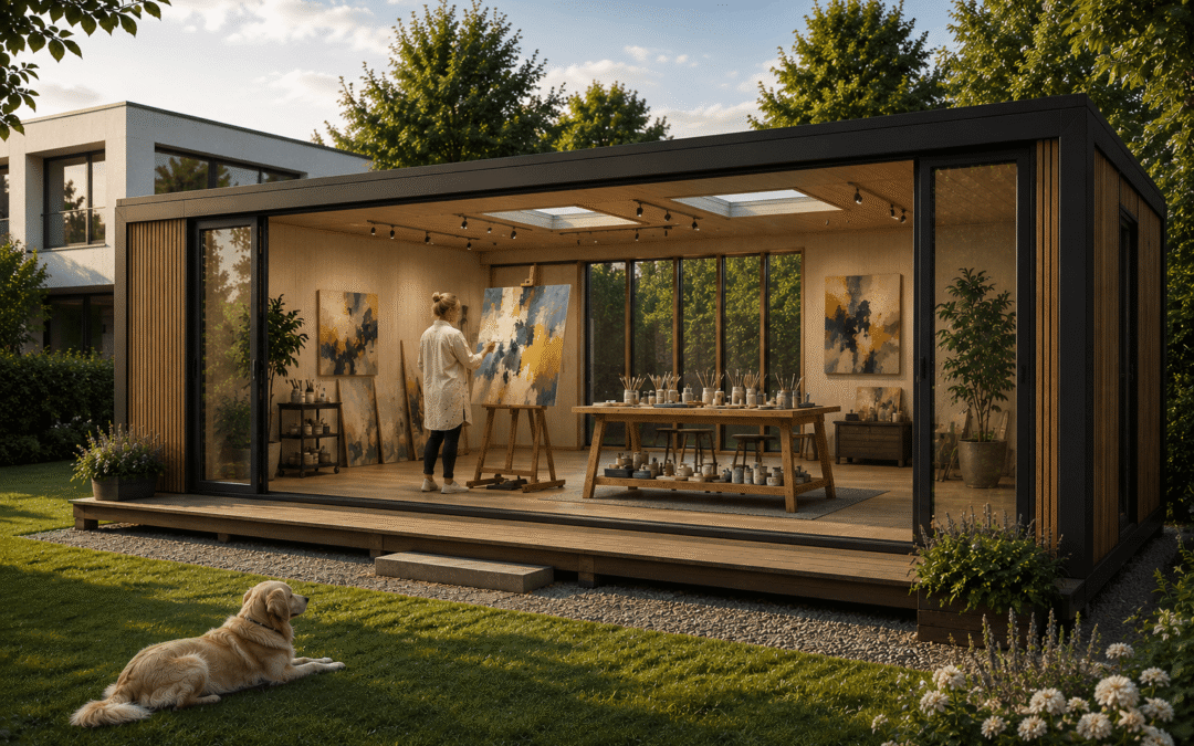 Atelier in de tuin bouwen: kosten en mogelijkheden